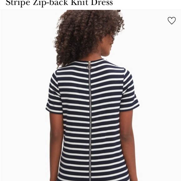 NWT: Kate spade stripe zip- back knit dress - Picture 3 of 5